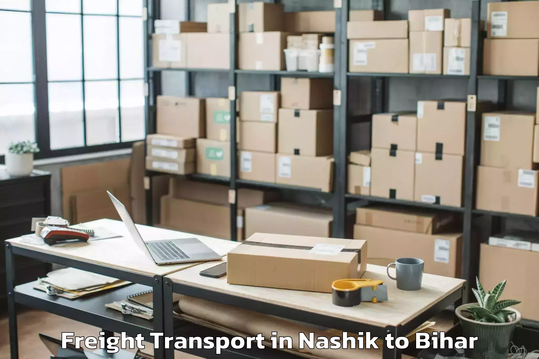 Hassle-Free Nashik to Gaunaha Freight Transport